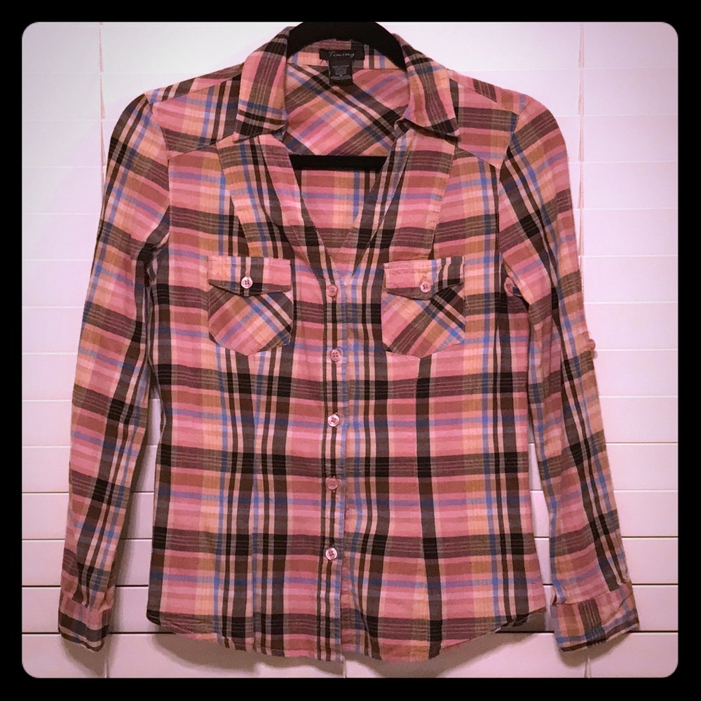 Timing colorful plaid